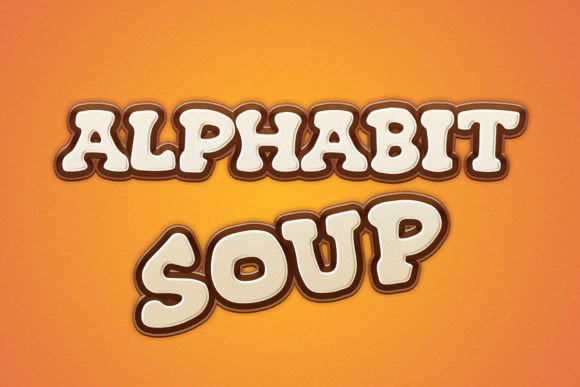 Alphabit Soup: A Playful Display Font for Brand Identity