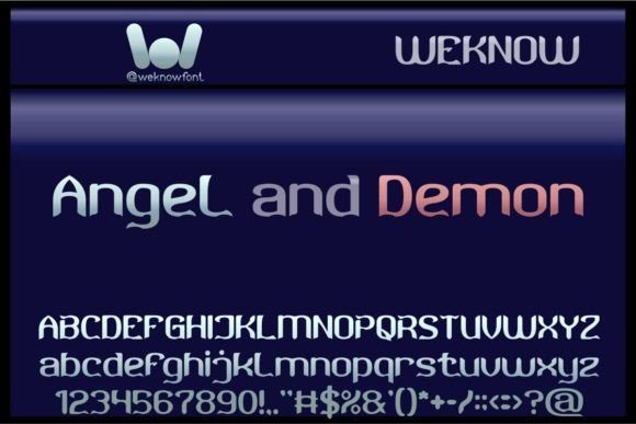Angel and Demon: A Contemporary Gothic Display Font for Editorial Design