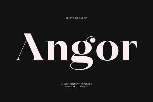 Angor: A Display Font That Anchors Your Editorial Voice