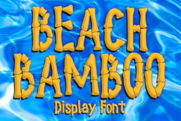 Beach Bamboo: A Playful Display Font for Editorial Charm