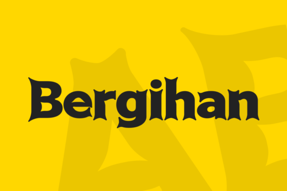 Bergihan: A Display Font That Cuts Through the Feed