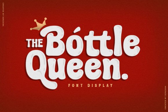 Bottle Queen: A Charming Display Font for Small Business Branding
