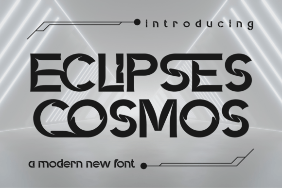 Eclipses Cosmos: A Futuristic Display Font That Anchors Your Editorial Voice