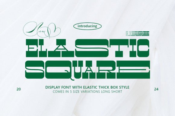 Elastic Square: A Display Font That Breathes With Your Content