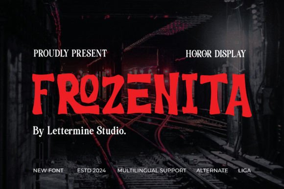 Frozenita: A Chilling Display Font for Bold Digital Identity
