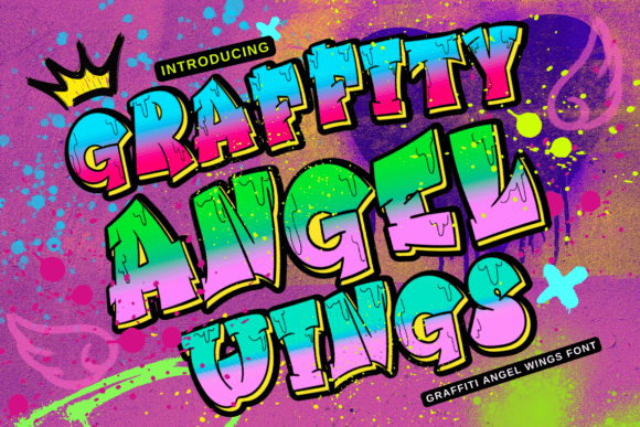 Graffiti Angel Wings: A Display Font That Gives Your Brand Personality