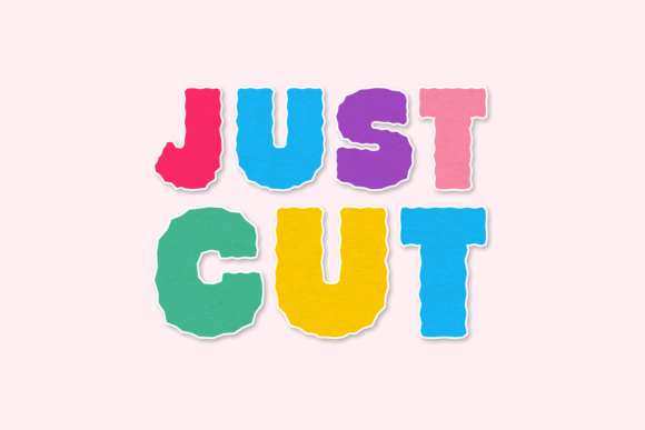 Just Cut: A Display Font That Cuts Through the Noise
