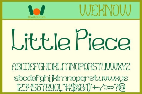 Little Piece: A Display Font That Feels Like a Smile