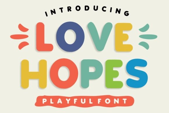 Love Hopes: A Playful Display Font for Editorial Warmth