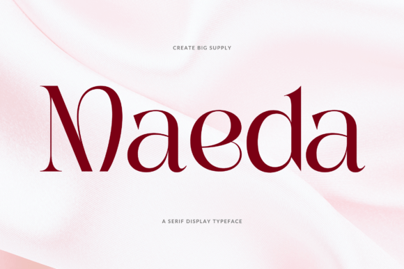 Maeda: A Distinctive Serif Font for Branding That Stands Out