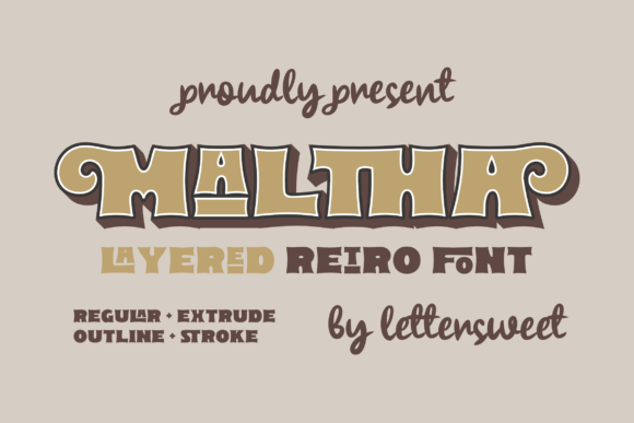 Maltha: A Retro Serif Display Font That Cuts Through the Feed