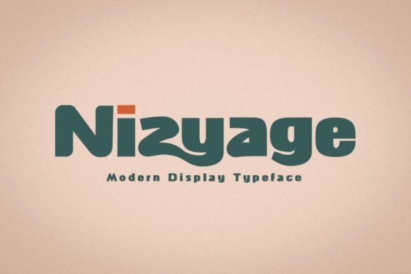 Nizyage: A Bold Display Font That Builds Brand Trust