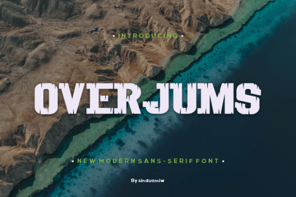 Overjums: A Bold Display Font That Elevates Digital Branding