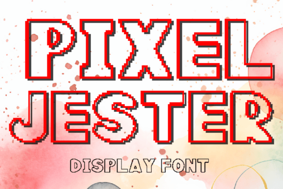 Pixel Jester Font: Playful Pixel Art for Handmade Labels & Printables