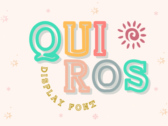 Quiros Display Font: Bright, Bold Branding for Small Businesses