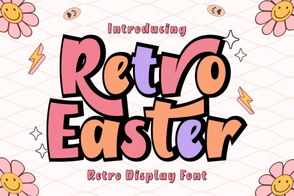 Retro Easter Font: Joyful, Bold & Perfect for Handmade Easter Designs