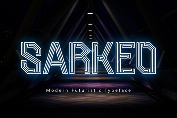 Sarkeo: A Futuristic Display Typeface That Elevates Digital Branding