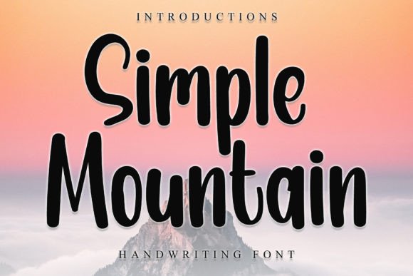 Simple Mountain: A Display Font That Feels Like Sunshine